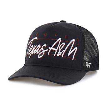 Unisex '47 Black Texas A&M Aggies brrr° Condor Mesh Hitch Adjustable Hat