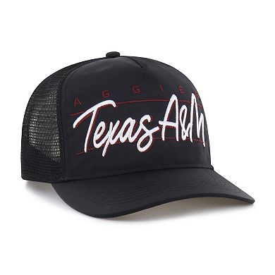 Unisex '47 Black Texas A&M Aggies brrr° Condor Mesh Hitch Adjustable Hat
