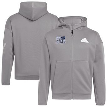 Men's adidas Gray Penn State Nittany Lions Z.N.E Full-Zip Hoodie