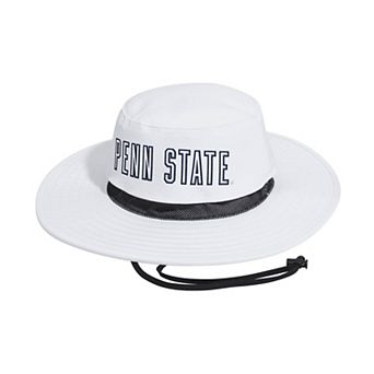 Men's adidas White Penn State Nittany Lions 2026 Sideline Wide Brim Boonie Bucket Hat