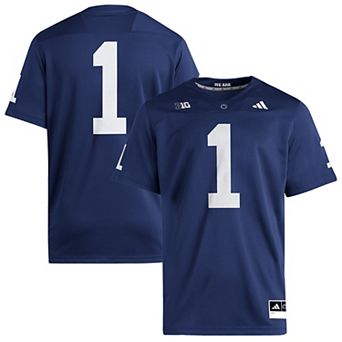 Men's adidas #1 Navy Penn State Nittany Lions Home Premier Jersey