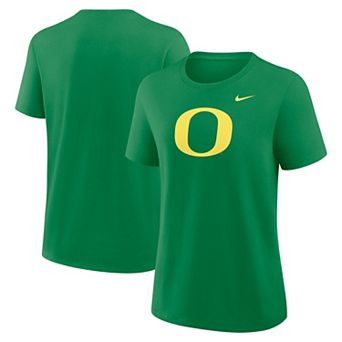 Women's Nike Green Oregon Ducks Primary Logo T-Shirt