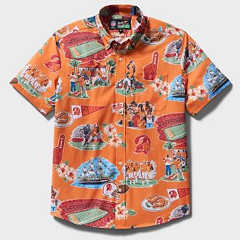 Men's Reyn Spooner Orange Tampa Bay Buccaneers Scenic Button-Down Shirt