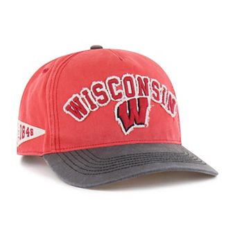 Unisex '47 Red/Black Wisconsin Badgers Well-Worn Calderwood Hitch Adjustable Hat