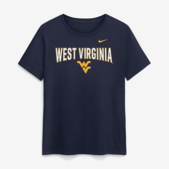 Women's Nike Navy West Virginia Mountaineers Arch Logo T-Shirt