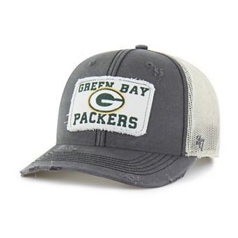 Men's '47 Charcoal Green Bay Packers Egremont Well-Worn Adjustable Trucker Hat
