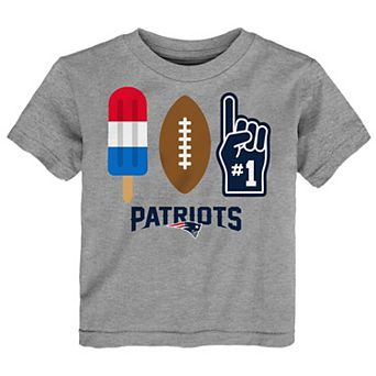 Toddler Heather Gray New England Patriots Americana Pop T-Shirt