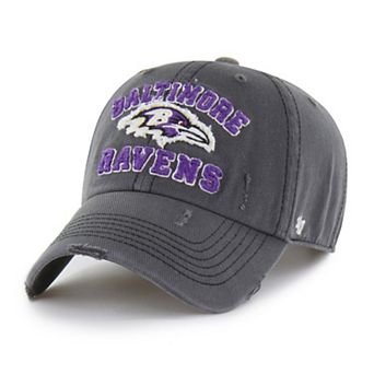 Men's '47 Charcoal Baltimore Ravens Seymoore Clean Up Adjustable Hat