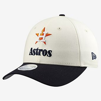 Women's New Era Cream/Navy Houston Astros Primary 9FORTY M-Crown Adjustable Hat