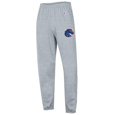 Men's Champion Heather Gray Boise State Broncos Powerblend Fleece Team Sweatpants