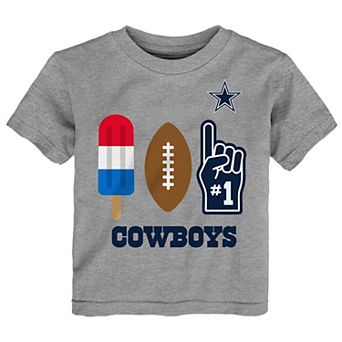 Toddler Heather Gray Dallas Cowboys Americana Pop T-Shirt
