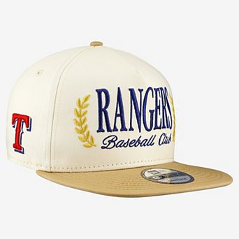 Men's New Era Cream Texas Rangers Club 9FIFTY A-Frame Snapback Hat