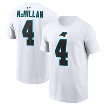 Men's Nike Tetairoa McMillan White Carolina Panthers Name & Number T-Shirt