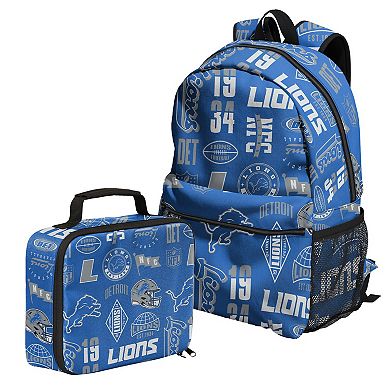 Outerstuff Detroit Lions Backpack and Lunchbox Set