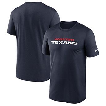 Men's Nike Navy Houston Texans Primetime Legend Wordmark Dri-FIT T-Shirt