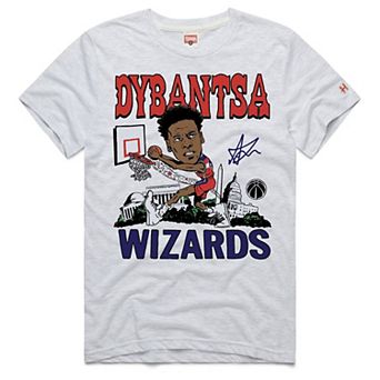 Unisex Homage AJ Dybantsa Ash Washington Wizards Rookie Tri-Blend T-Shirt