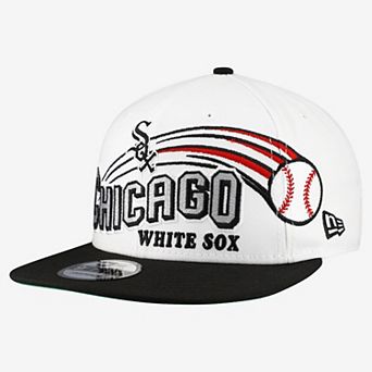 Men's New Era White Chicago White Sox Retro Sweep 9FIFTY Snapback Hat