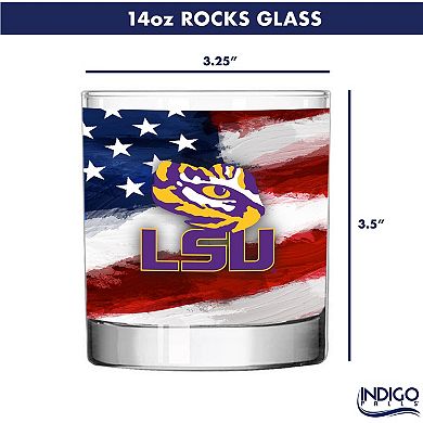 LSU Tigers Two-Pack 14oz. Americana Rocks Glass Set