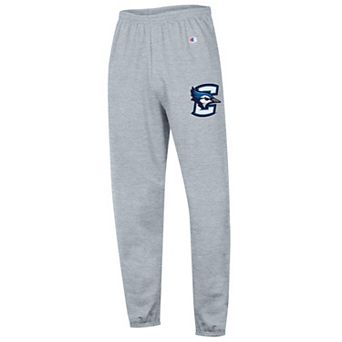 Men's Champion Heather Gray Creighton Bluejays Powerblend Fleece Team Sweatpants