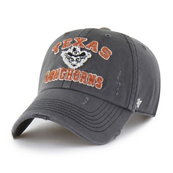 Unisex '47 Charcoal Texas Longhorns Well-Worn Seymore Clean Up Adjustable Hat