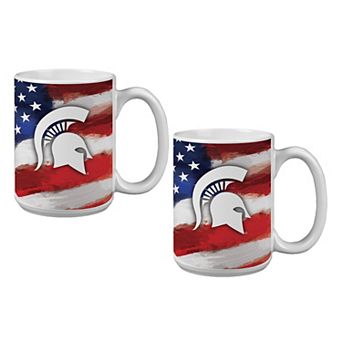 Michigan State Spartans Two-Pack 15oz. Americana Mug Set