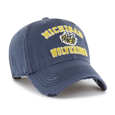 Unisex '47 Navy Michigan Wolverines Well-Worn Seymore Clean Up Adjustable Hat