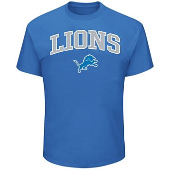 Men's Fanatics Blue Detroit Lions Big & Tall Arch Logo T-Shirt
