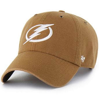 Men's Carhartt x '47 Brown Tampa Bay Lightning Clean Up Adjustable Hat