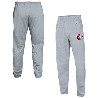 Men's Champion Heather Gray San Diego State Aztecs Powerblend Fleece Team Sweatpants