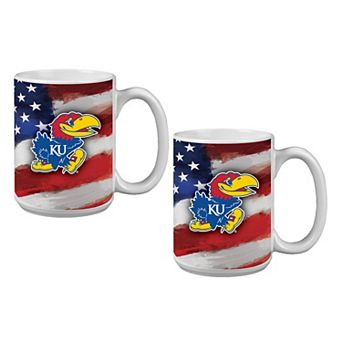 Kansas Jayhawks Two-Pack 15oz. Americana Mug Set