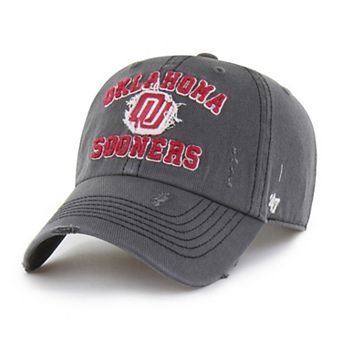Unisex '47 Charcoal Oklahoma Sooners Well-Worn Seymore Clean Up Adjustable Hat