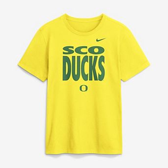 Men's Nike Yellow Oregon Ducks 2026 Sideline Dri-FIT Slogan T-Shirt