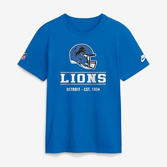 Men's Nike Blue Detroit Lions Sideline Alternate Final Sprint Dri-FIT T-Shirt