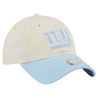 Women's New Era Cream/Coastal Blue New York Giants 9TWENTY Adjustable Hat