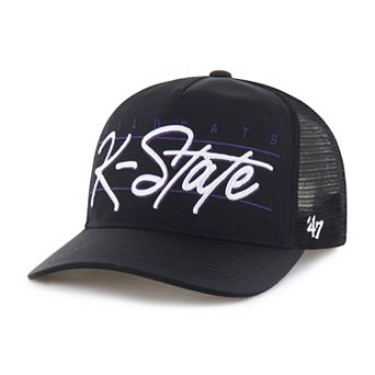 Unisex '47 Black Kansas State Wildcats brrr° Condor Mesh Hitch Adjustable Hat