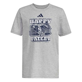 Youth adidas Gray Penn State Nittany Lions Hyper Local Happy Valley T-Shirt