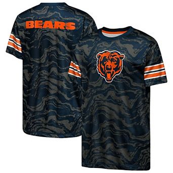 Youth Outerstuff Navy Chicago Bears Slant Route Performance T-Shirt