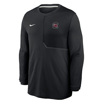 Men's Nike Black South Carolina Gamecocks Sideline Coaches UV Dri-FIT Long Sleeve Shirt