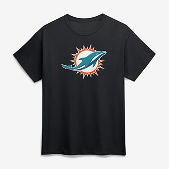 Men's Logo Athletic Black Miami Dolphins Primary Logo T-Shirt