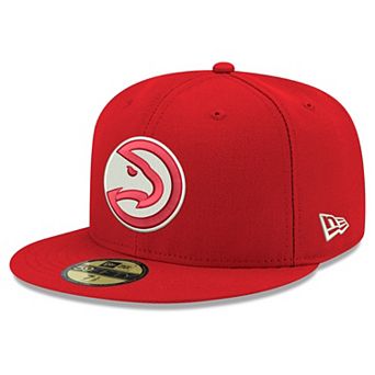 Men's New Era Red Atlanta Hawks Team 59FIFTY Fitted Hat