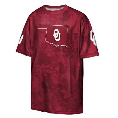 Youth Outerstuff Crimson Oklahoma Sooners Off-Side Sublimated T-Shirt