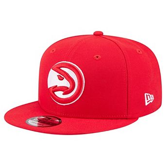 Men's New Era Red Atlanta Hawks Team 9FIFTY Snapback Hat