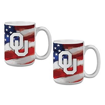 Oklahoma Sooners Two-Pack 15oz. Americana Mug Set
