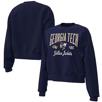 Women's Under Armour Navy Georgia Tech Yellow Jackets Icon Fleece Sweatshirt