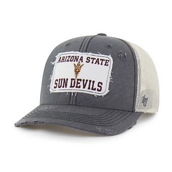 Unisex '47 Charcoal Arizona State Sun Devils Egremont Well-Worn Adjustable Trucker Hat