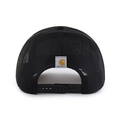 Men's Carhartt x '47 Black Arkansas Razorbacks Trucker Adjustable Hat