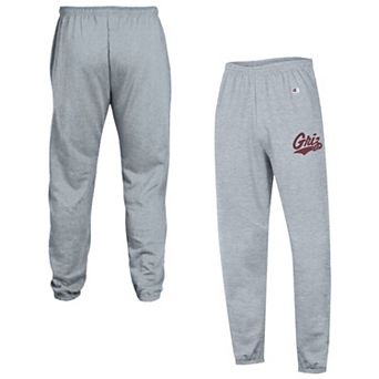 Men's Champion Heather Gray Montana Grizzlies Powerblend Fleece Team Sweatpants