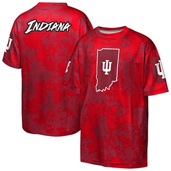 Youth Outerstuff Crimson Indiana Hoosiers Off-Side Sublimated T-Shirt
