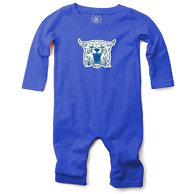 Infant Wes & Willy Royal Kentucky Wildcats Long Sleeve Romper