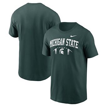 Men's Nike Green Michigan State Spartans Primetime Football Icon T-Shirt